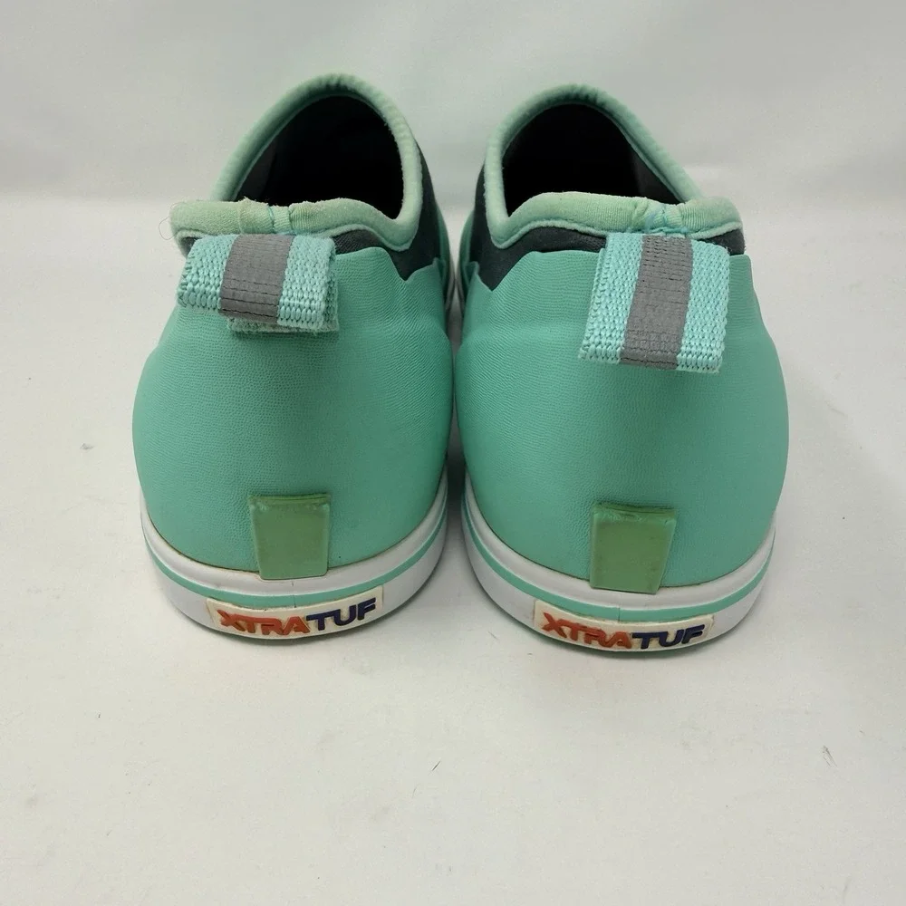 XTRATUF Womens Waterproof Deck Shoes Size 11 Seafoam Rubber Slip On Boat Fishing